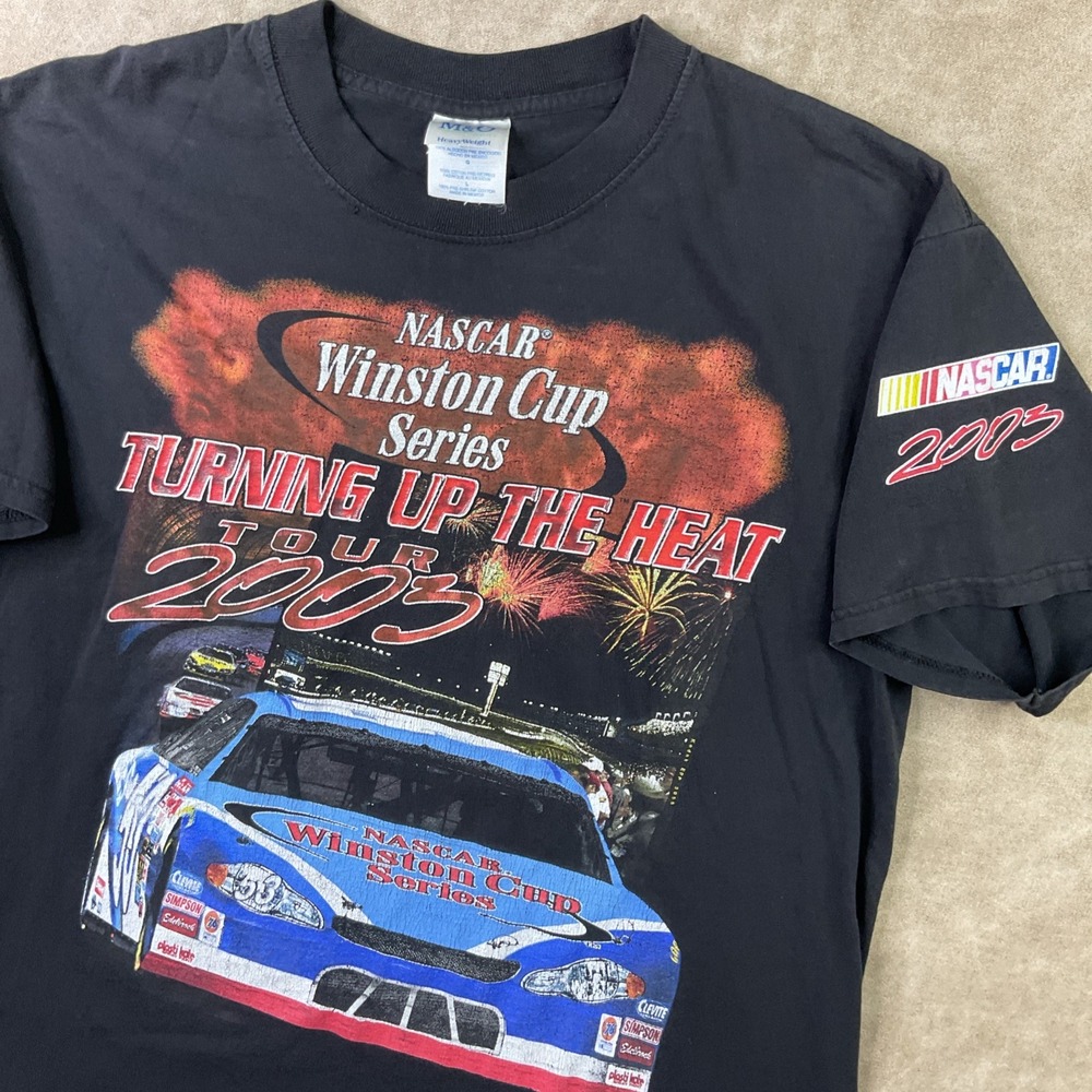 Vintage Nascar Racing Winston Cup Series T-Shirt Y2K‎ Double Sided Graphics Sz L